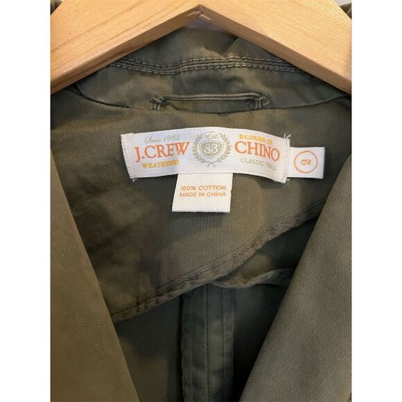 J. Crew Women's Broken-In Chino Twill Jacket Size 2 Green - Picture 3 of 5